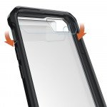 Wholesale iPhone 7 Air Hybrid Clear Case (Black)